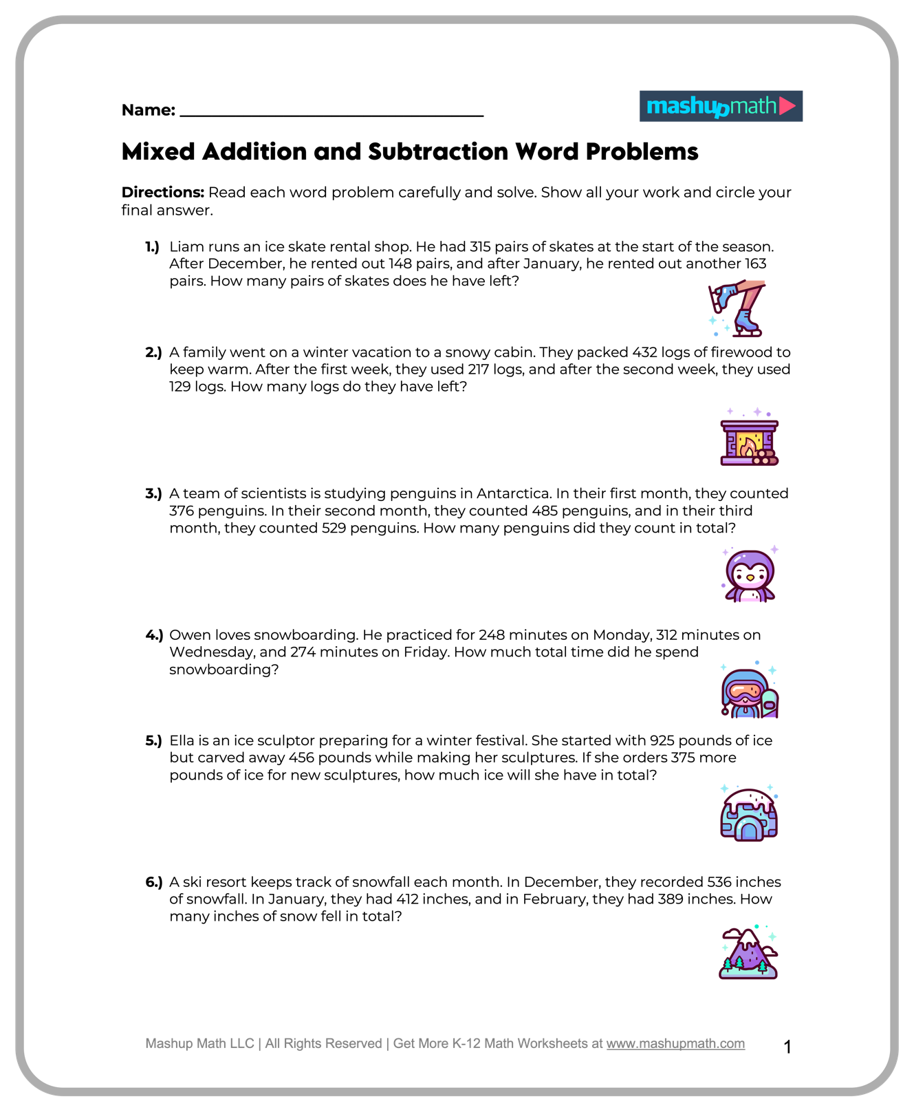 Free 4th Grade Math Worksheets Printable Mashup Math Free 4th Grade Math Worksheets Printable Mashup Math