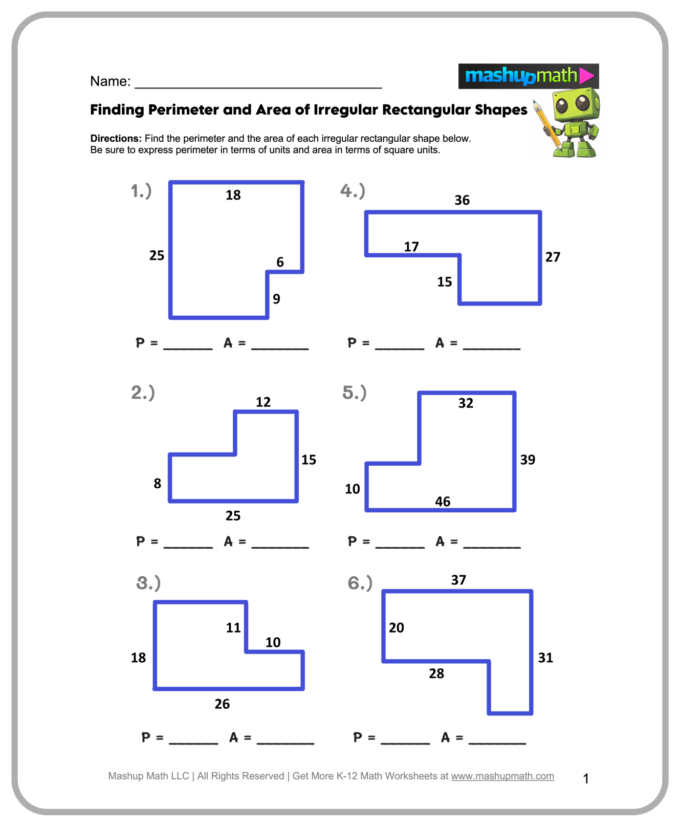 math worksheets for sixth graders printable