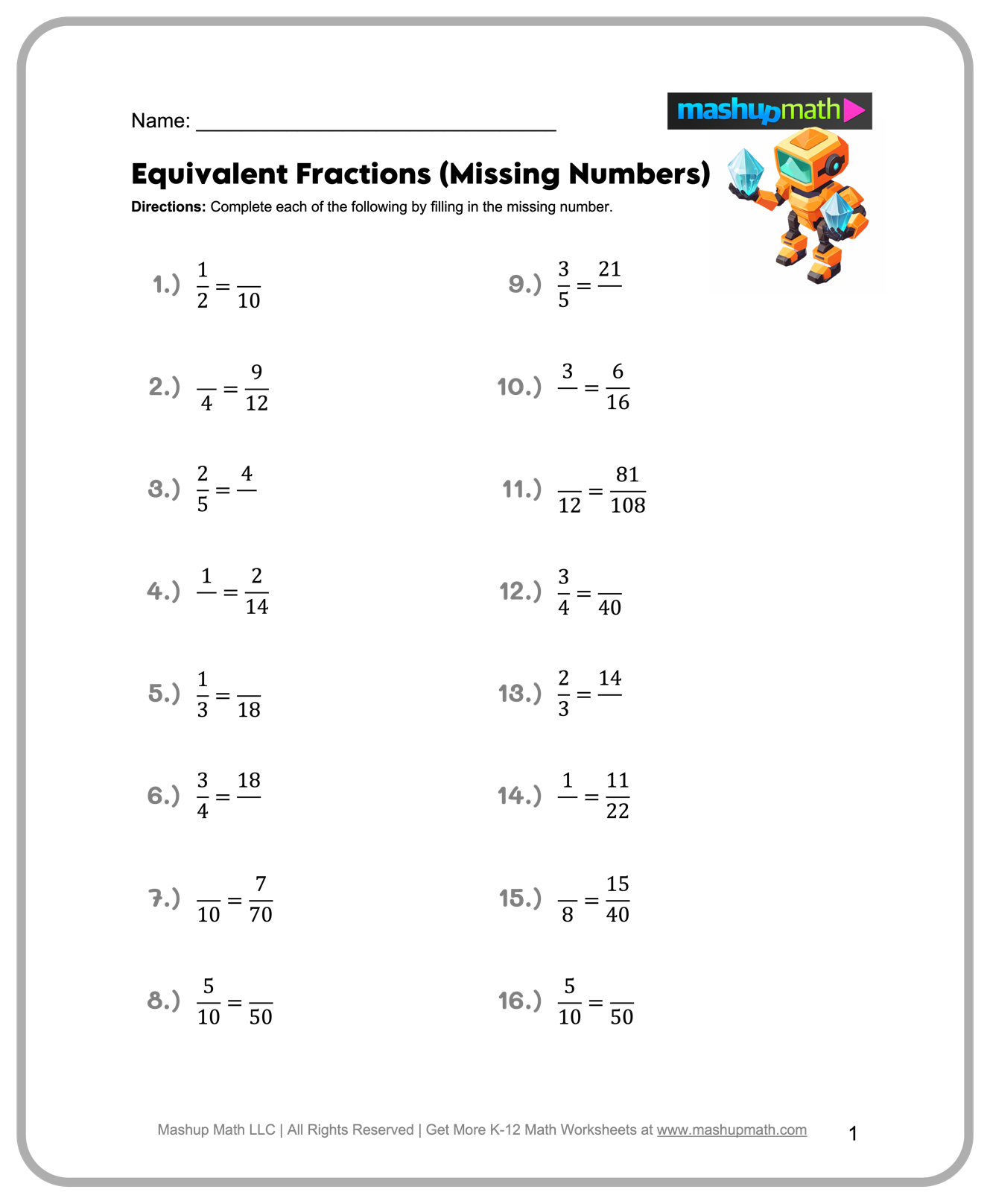 Free 6th Grade Math Worksheets Printable W Answers Mashup Math Free 6th Grade Math Worksheets Printable W Answers Mashup Math