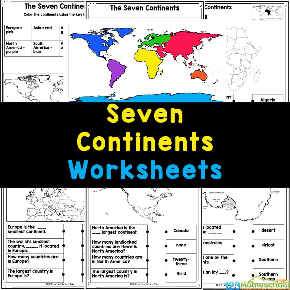 Free Printable Continents And Oceans Worksheet