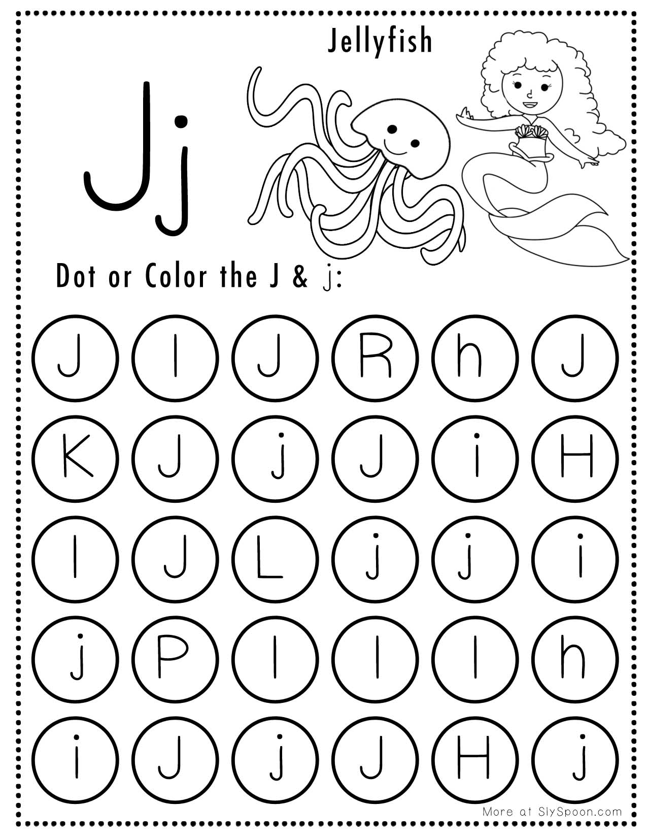 Free Printable Letter J Worksheets