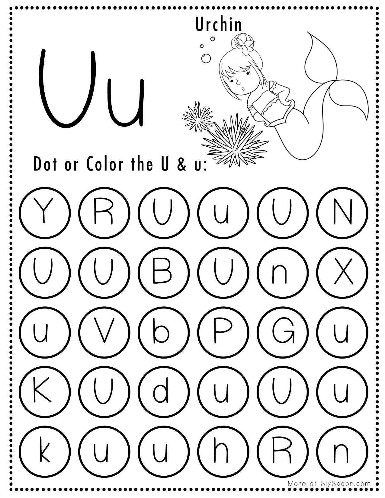 free printable letter u worksheets for preschool