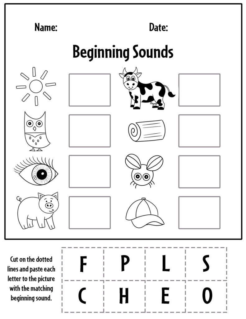 Free Beginning Sounds Worksheets For Preschool The Hollydog Blog Free Beginning Sounds Worksheets For Preschool The Hollydog Blog