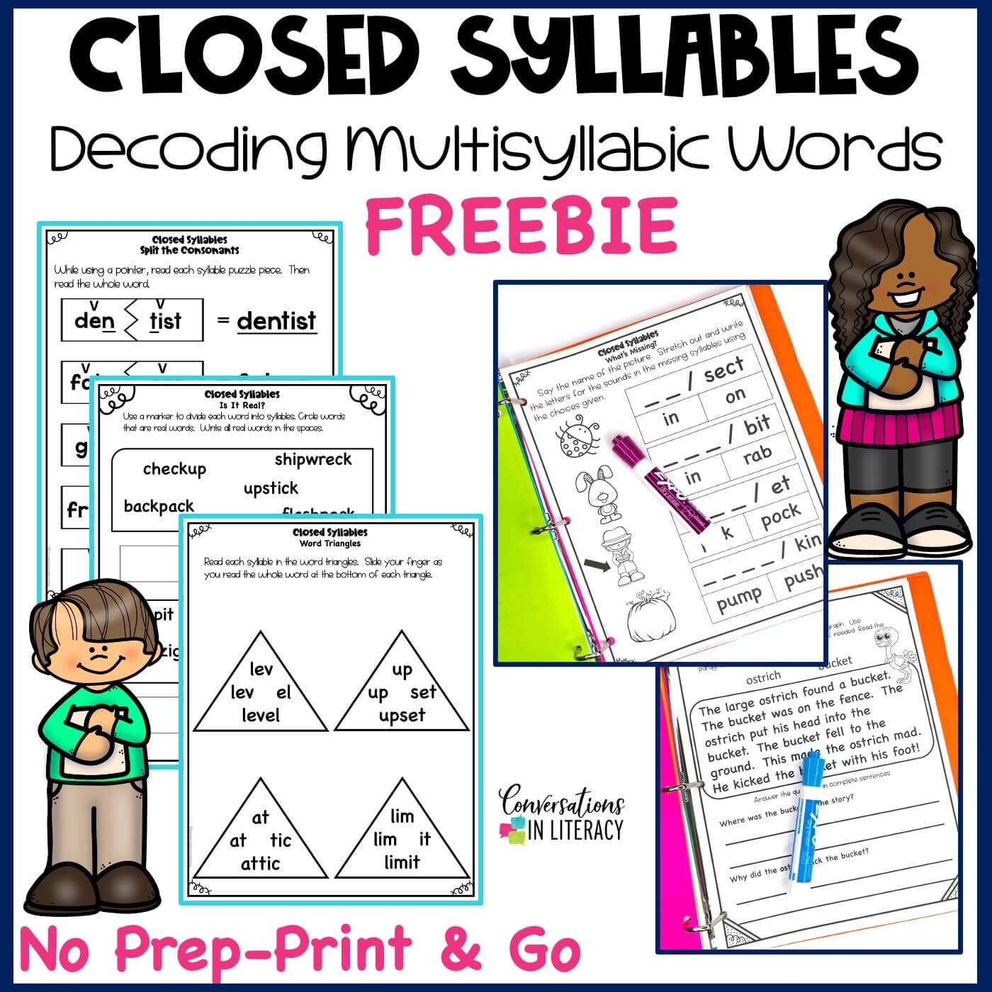 free printable multisyllabic words worksheets free printable multisyllabic words worksheets