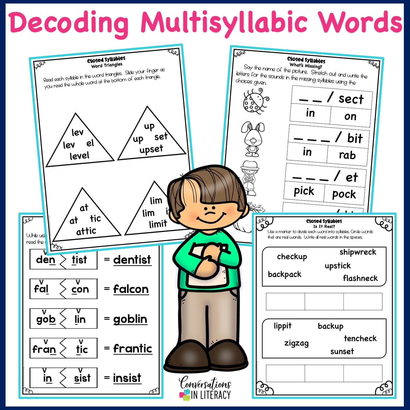 Free Printable Multisyllabic Words Worksheets