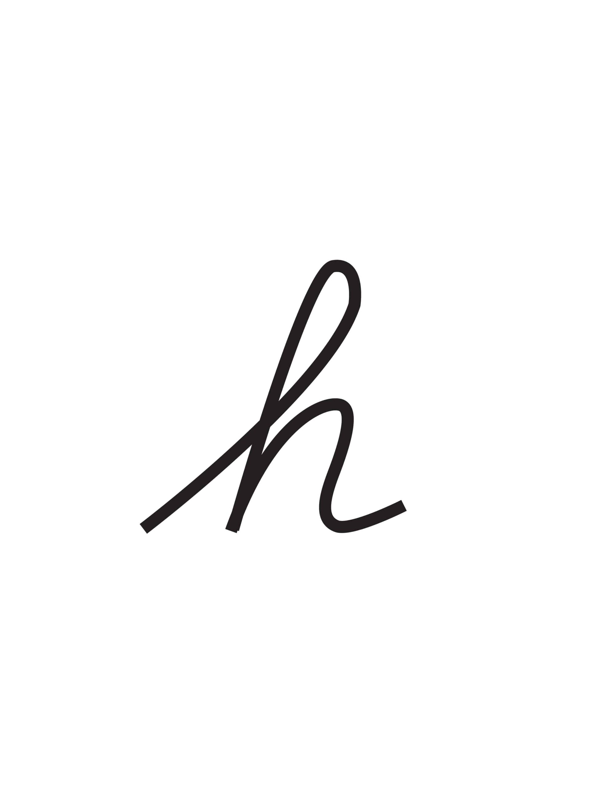 Free Cursive Letters Printable Lowercase H Free Cursive Letters Printable Lowercase H