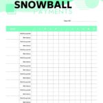 Free Debt Snowball Printable Worksheets Simplistically Living