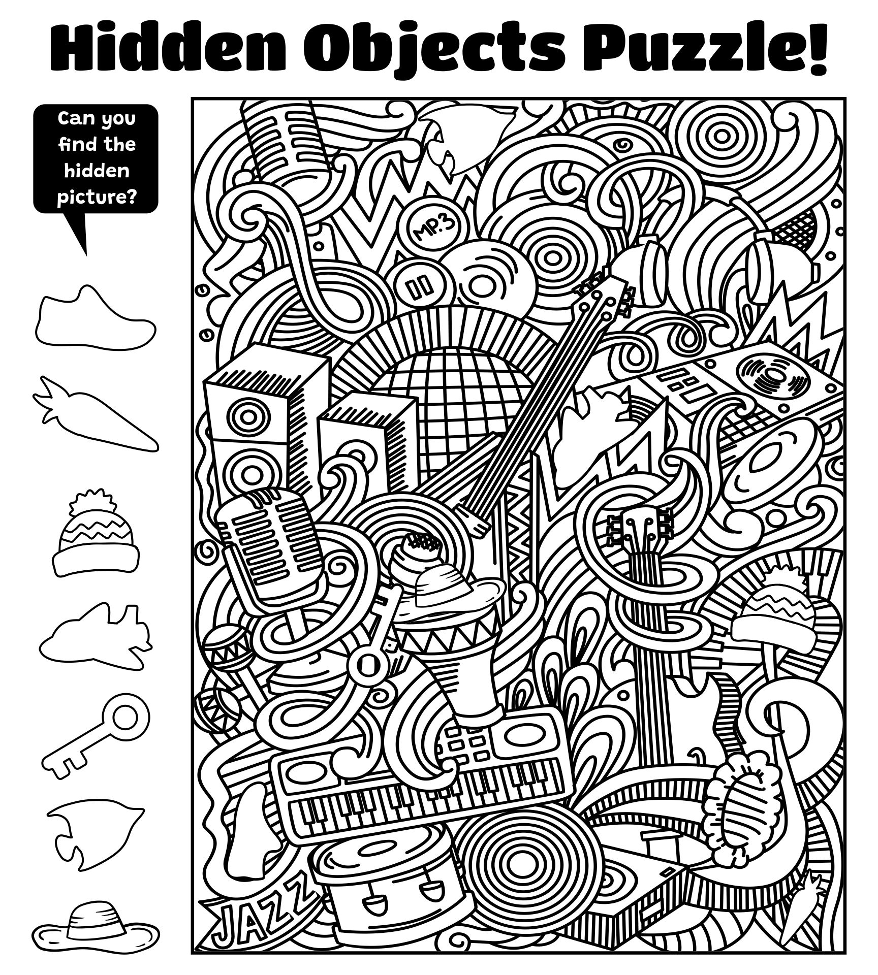 Pdf Free Printable Hidden Pictures Worksheets