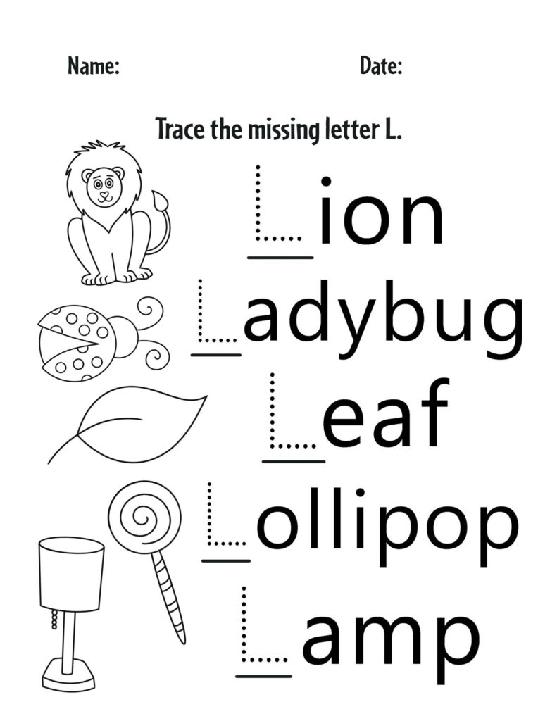 Free Letter L Worksheets For Preschool The Hollydog Blog Free Letter L Worksheets For Preschool The Hollydog Blog