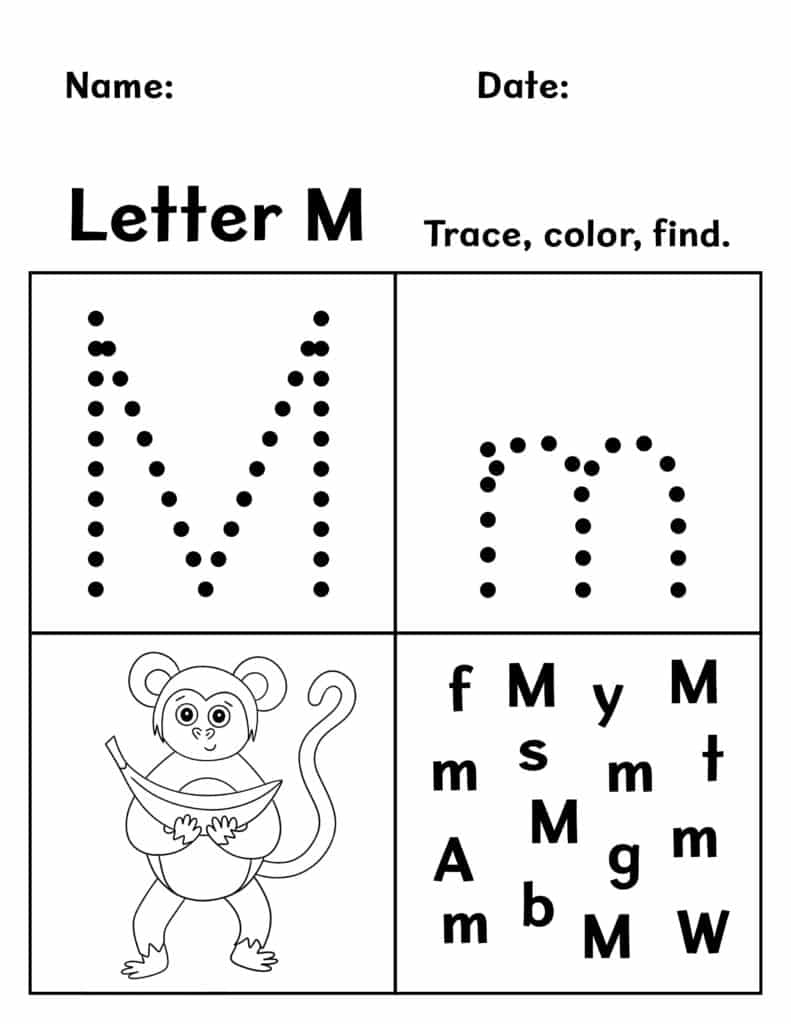 FREE Letter M Worksheets For Preschool The Hollydog Blog FREE Letter M Worksheets For Preschool The Hollydog Blog