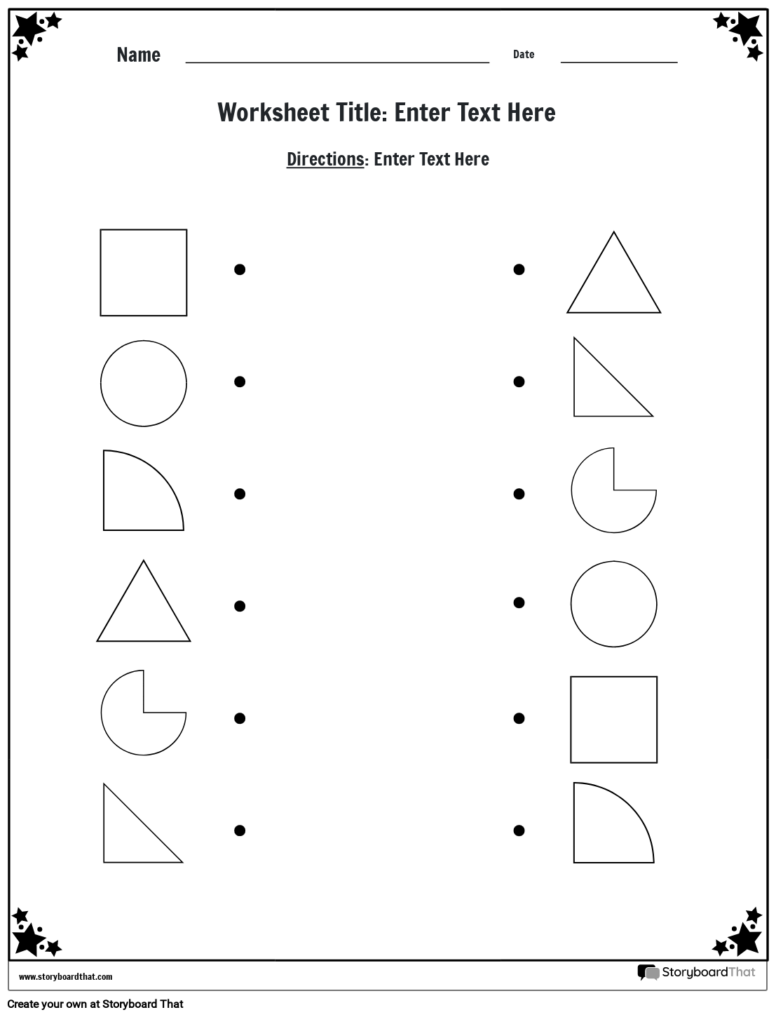 Free Matching Shapes Worksheets By Storyboard That Free Matching Shapes Worksheets By Storyboard That