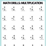 Free Multiplication Worksheet To Use And Print Canva