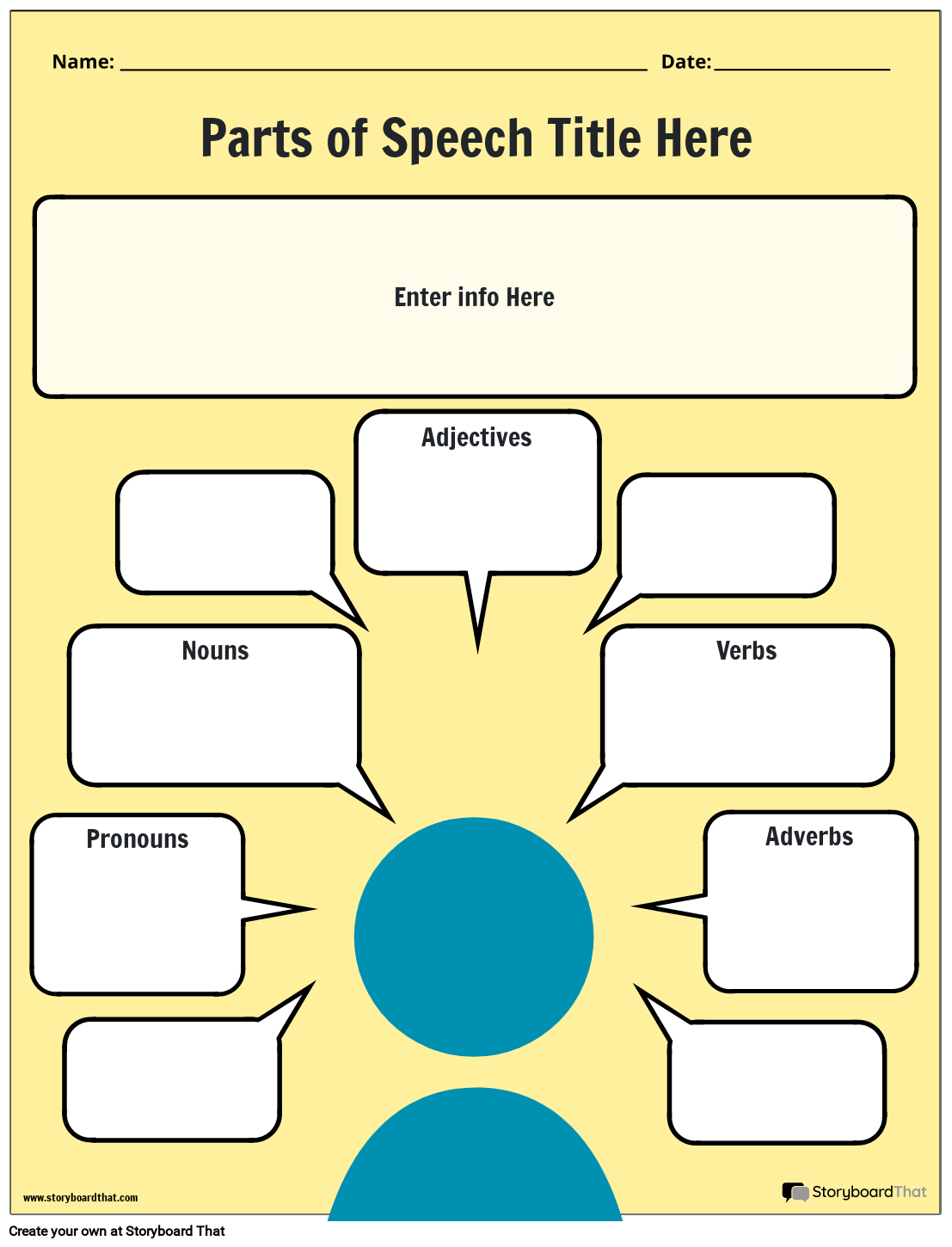 Free Parts Of Speech Worksheets By Storyboard That In 2025