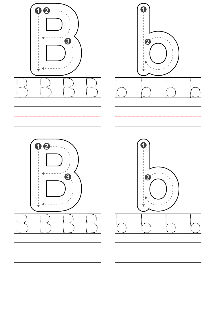 letter b worksheets free printables