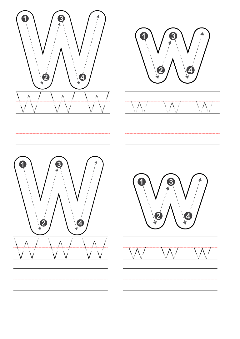 Free Preschool Letter W Worksheets Printable PDF Free Preschool Letter W Worksheets Printable PDF