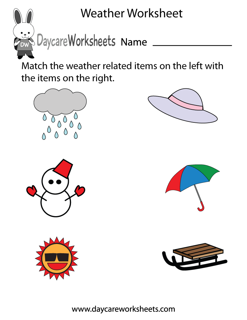 Free Printable Weather Worksheets