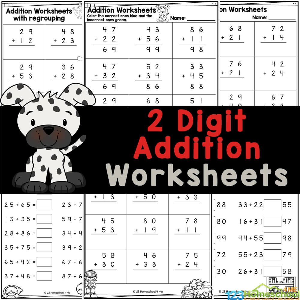 free printable addition worksheets