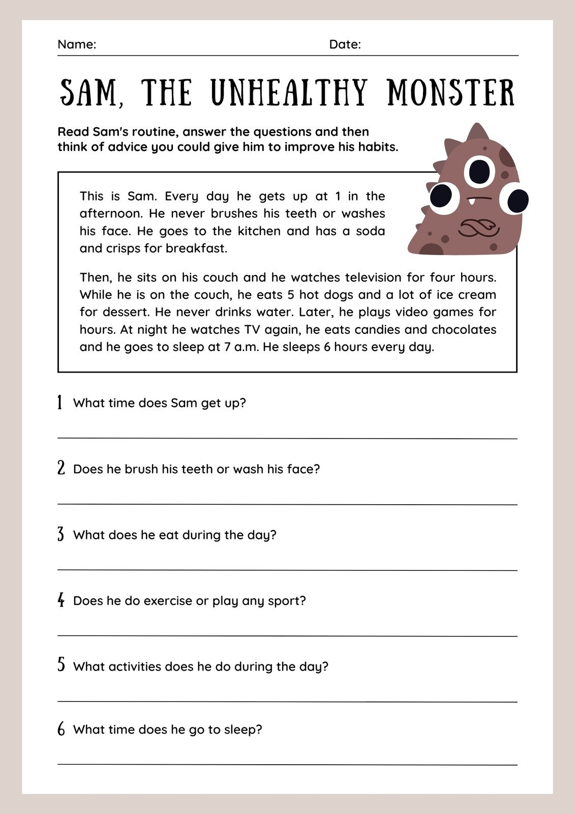 3rd Grade Worksheets Free Printable