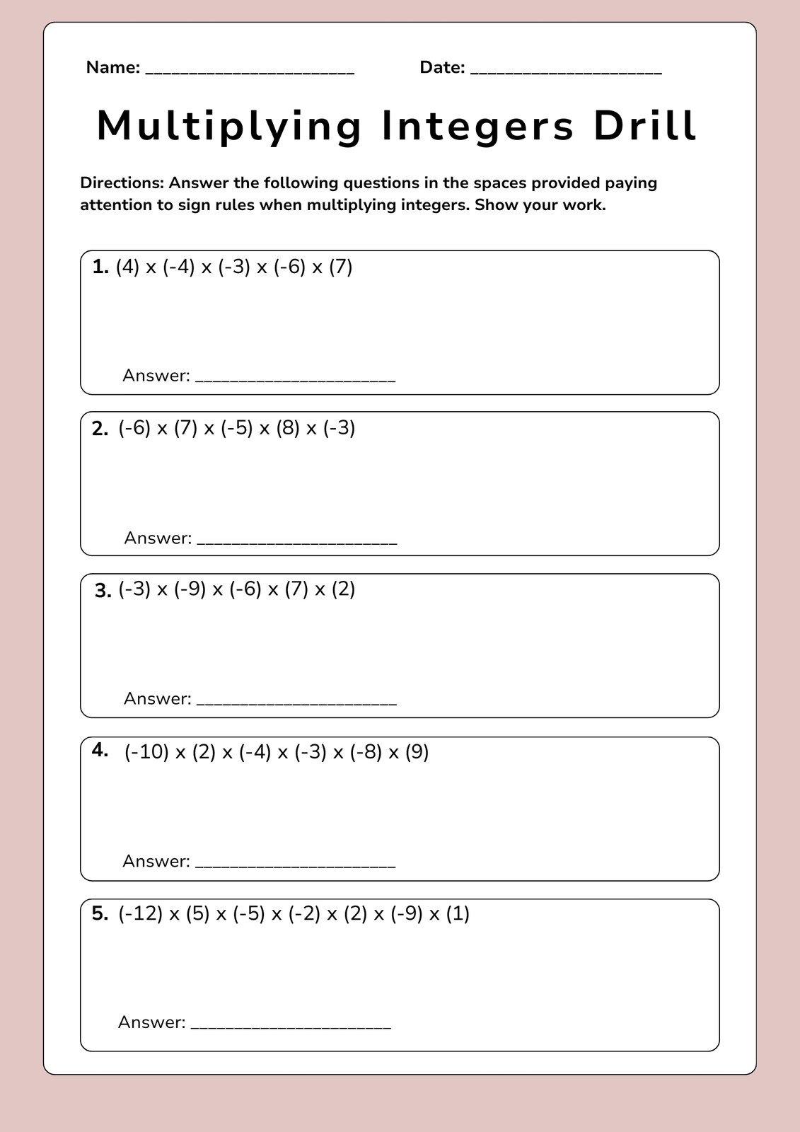 Free Printable Worksheets For 8th Graders