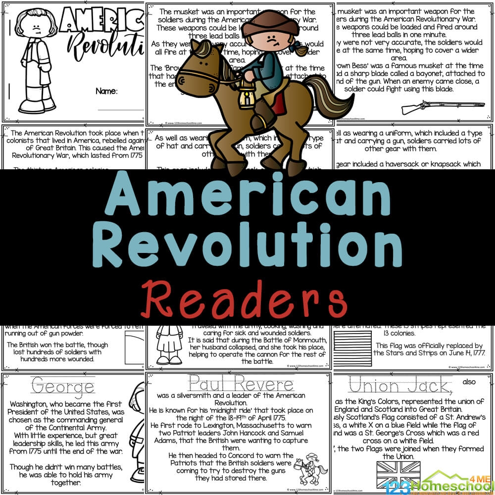 FREE Printable American Revolutionary War For Kids Reader FREE Printable American Revolutionary War For Kids Reader