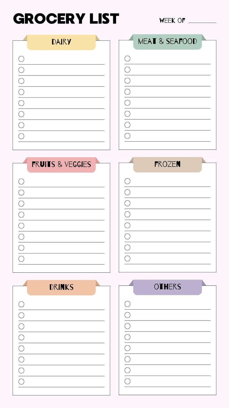 Free Printable Grocery Shopping Worksheets Pdf
