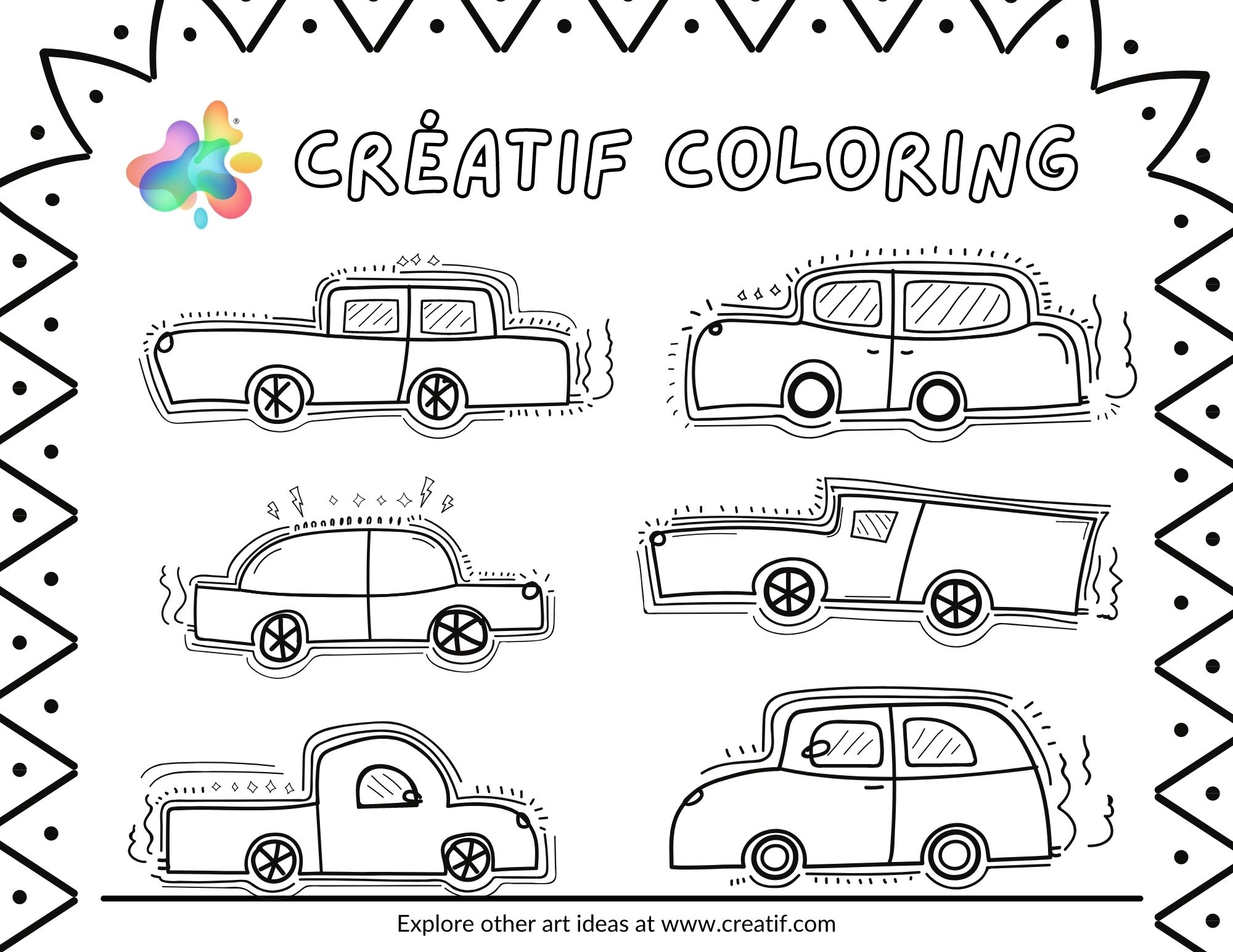 FREE Printable Art Activities Creatif