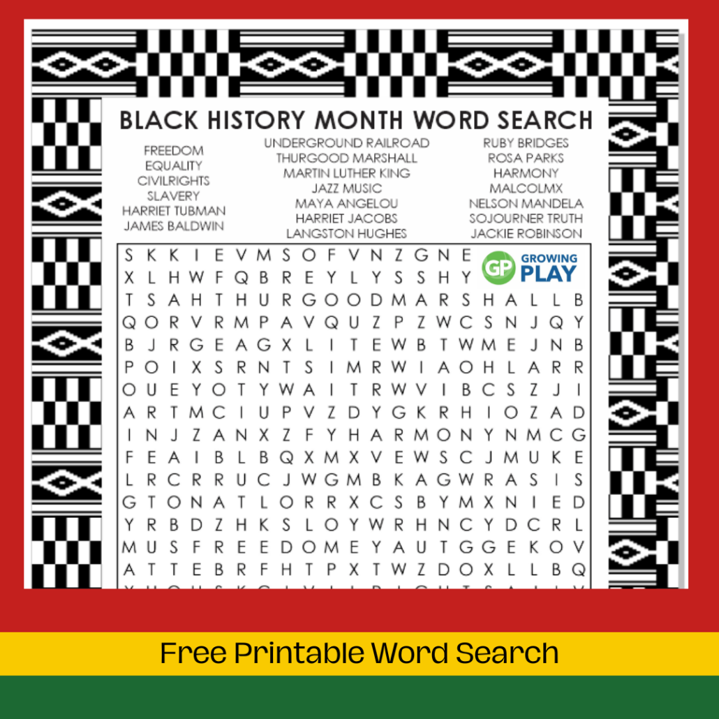 Free Printable Black History Worksheets Pdf