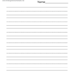 Free Printable Blank Writing Practice Worksheet