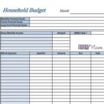 FREE Printable Budget Worksheet