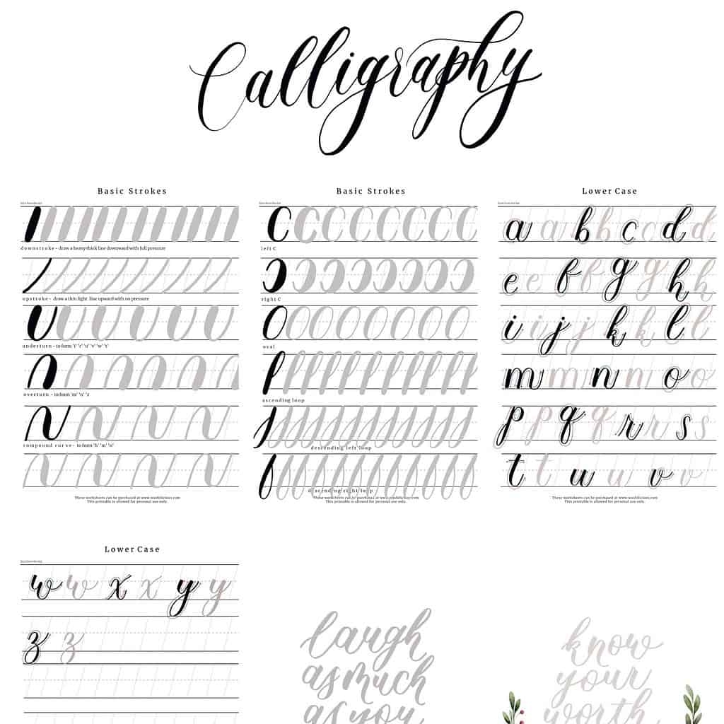 Free Printable Calligraphy Sheets For Beginners Download Free Printable Calligraphy Sheets For Beginners Png Images Free Worksheets On Clipart Library