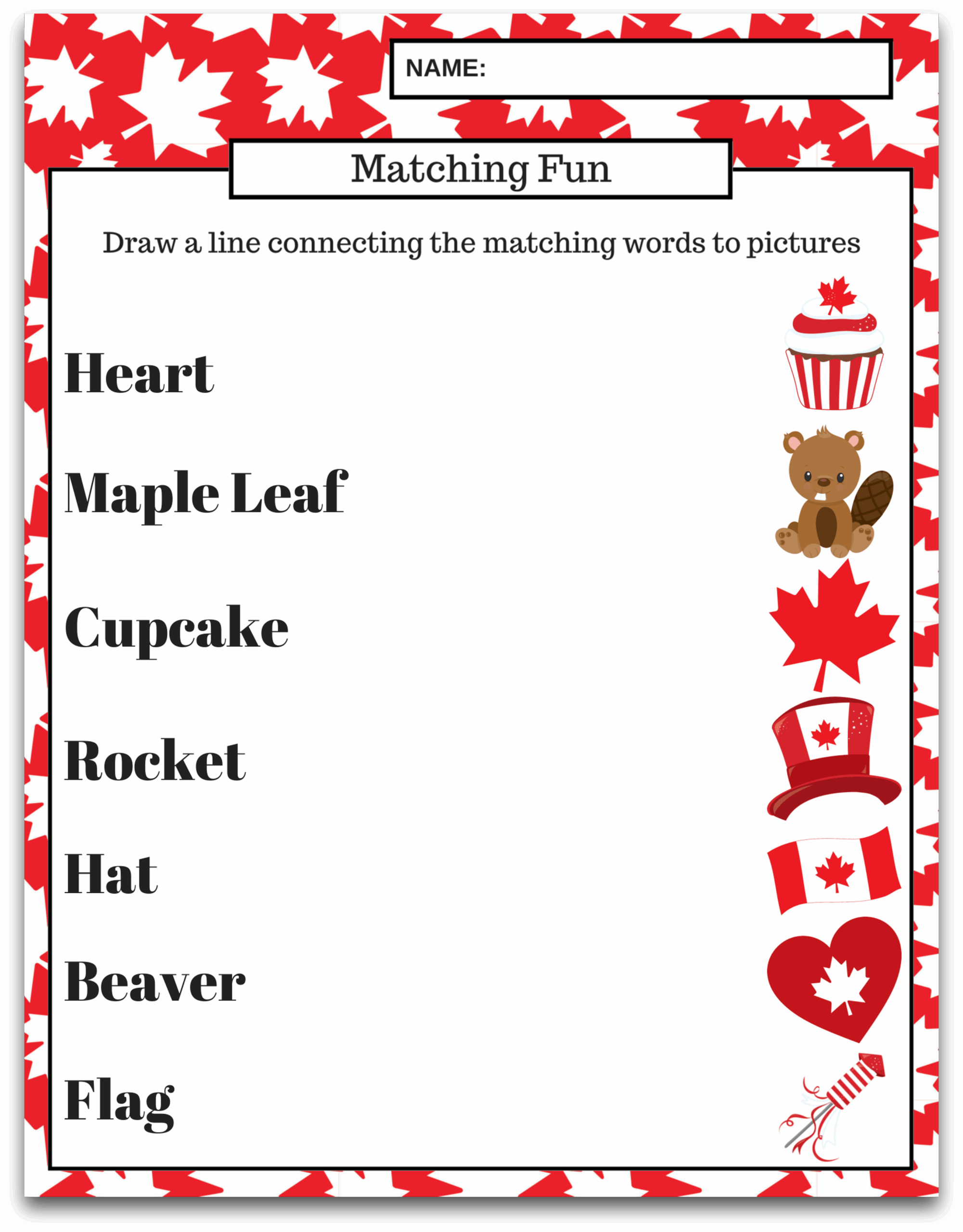 Free Printable Canada Day Preschool Learning Package Free Printable Canada Day Preschool Learning Package