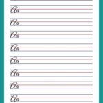 Free Printable Cursive Writing Worksheet Templates Canva