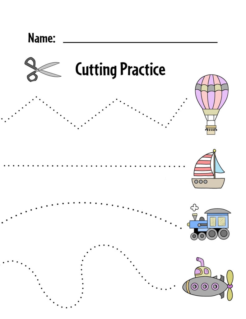 Free Printable Cutting Practice Worksheets