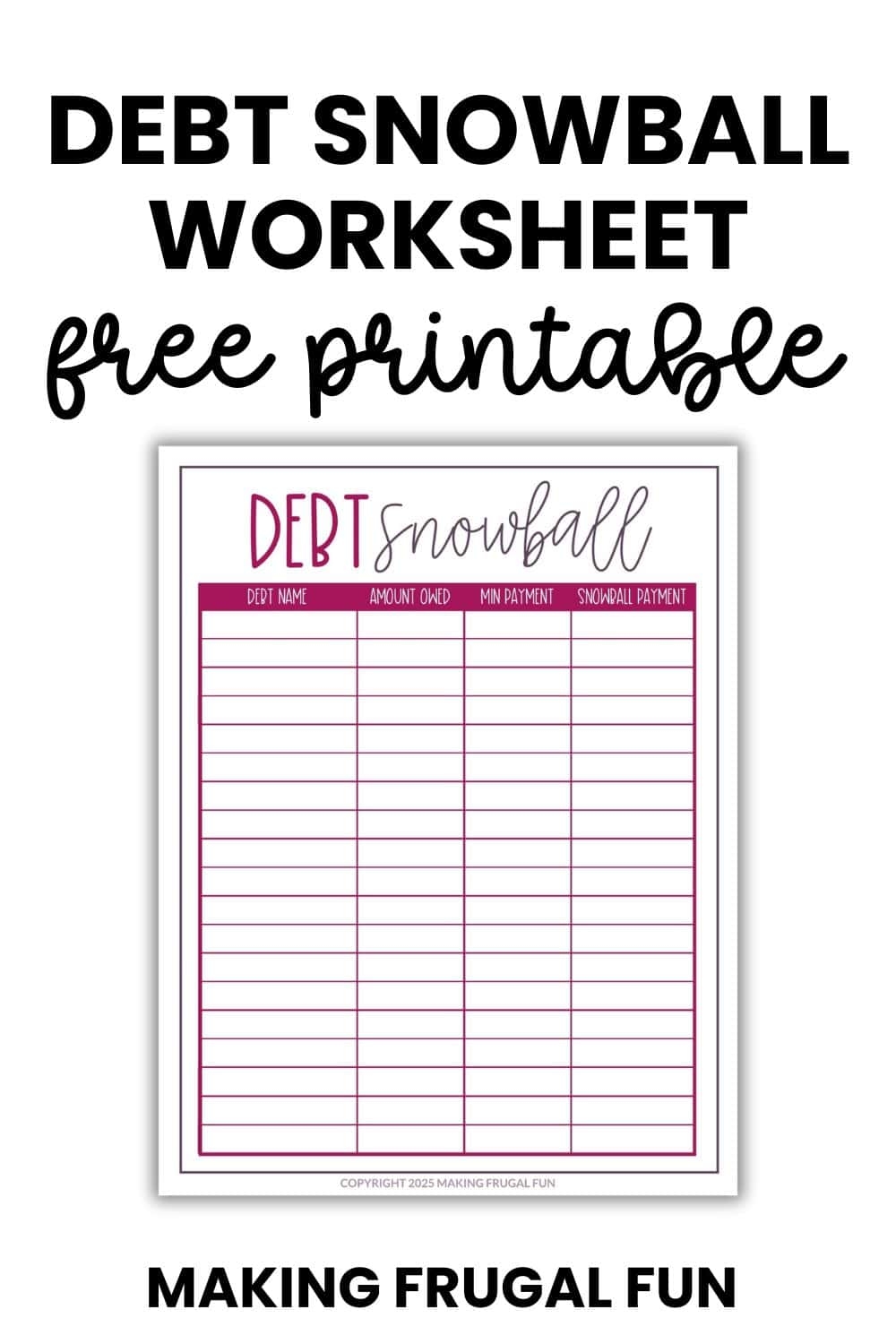free printable debt snowball worksheet free printable debt snowball worksheet