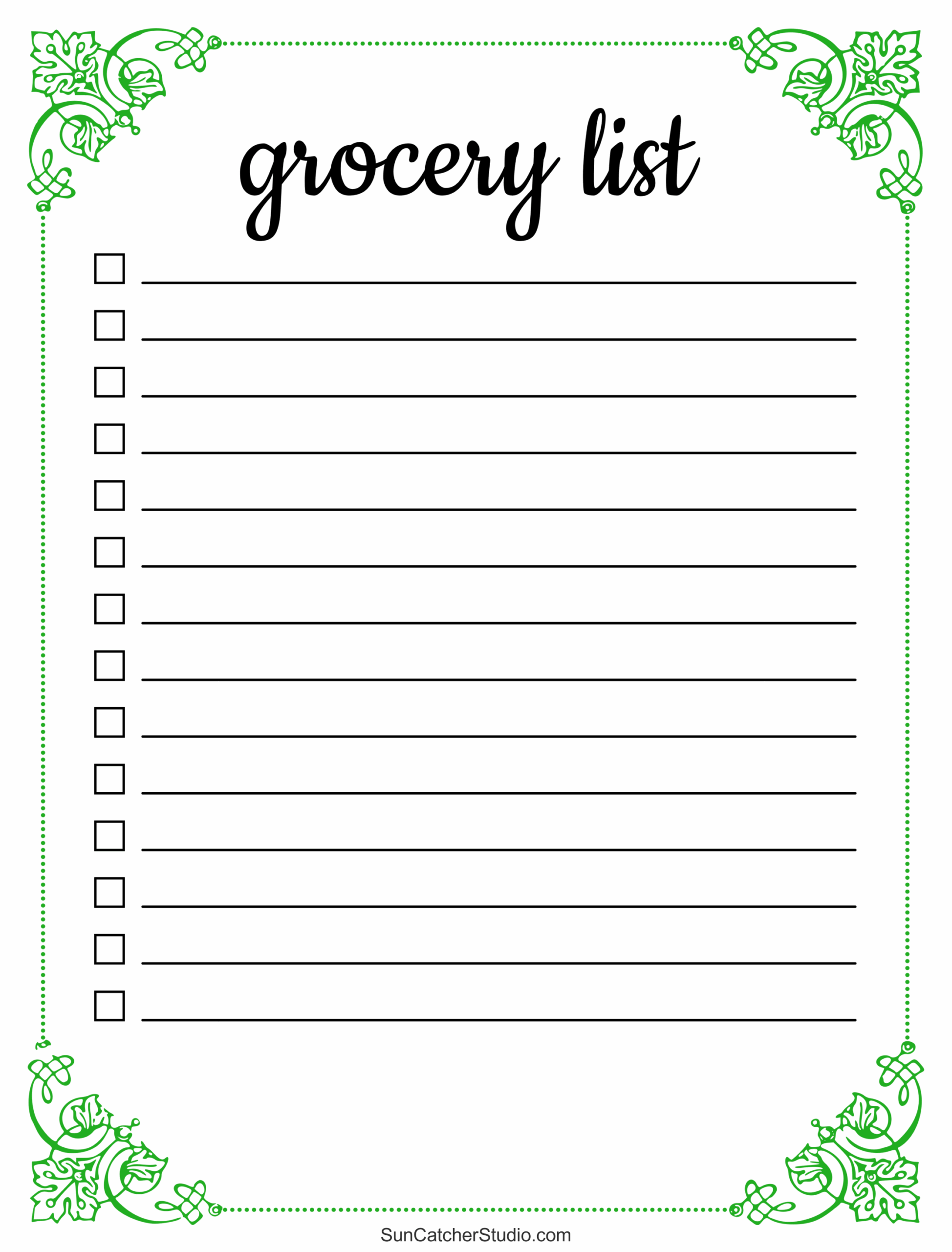 Free Printable Grocery List Templates PDF Shopping Lists Free Printables Monograms Design Tools Patterns DIY Projects Free Printable Grocery List Templates PDF Shopping Lists Free Printables Monograms Design Tools Patterns DIY Projects