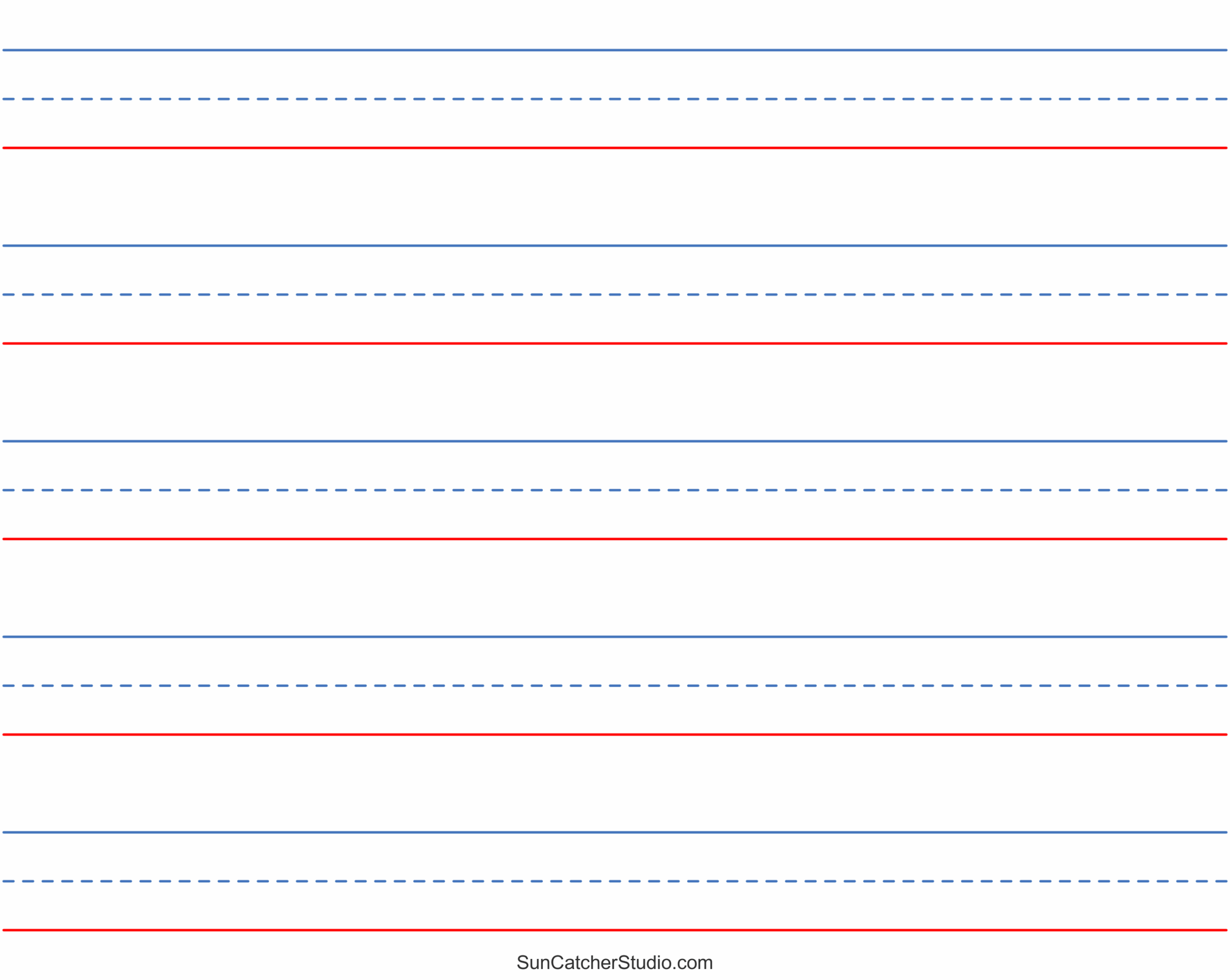 Kindergarten Writing Paper Printable
