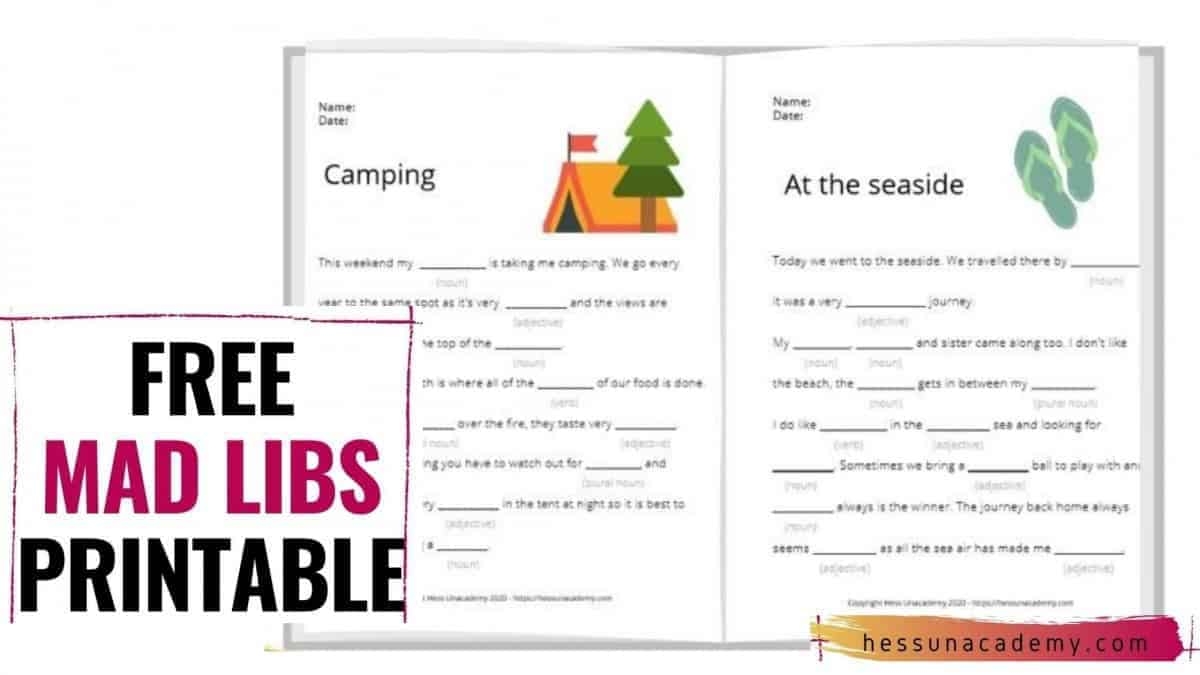 mad libs free printable worksheets mad libs free printable worksheets
