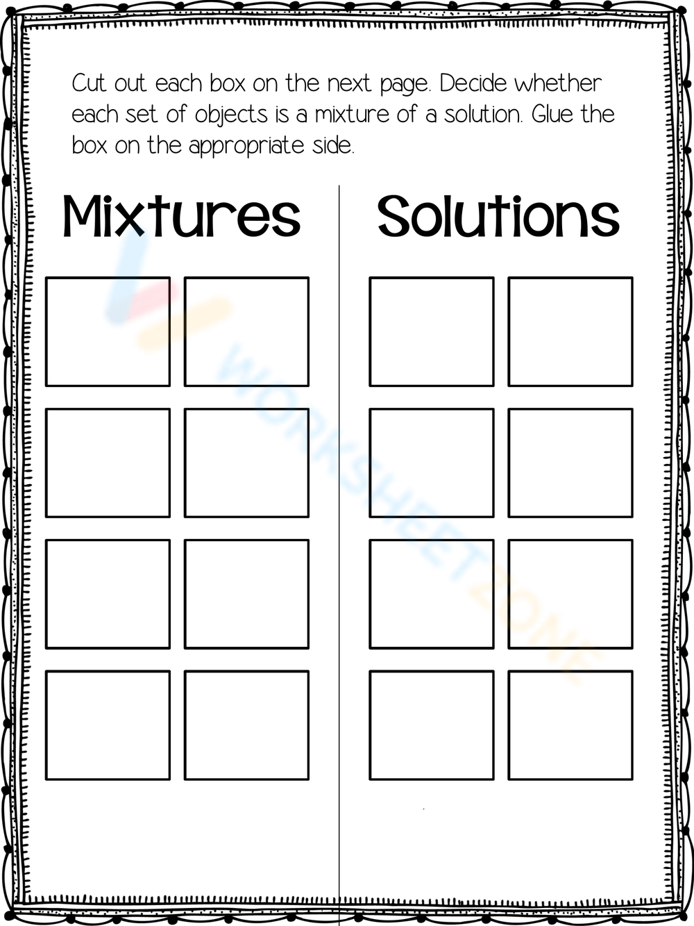Free Printable Mixtures And Solutions Worksheets Worksheets Library