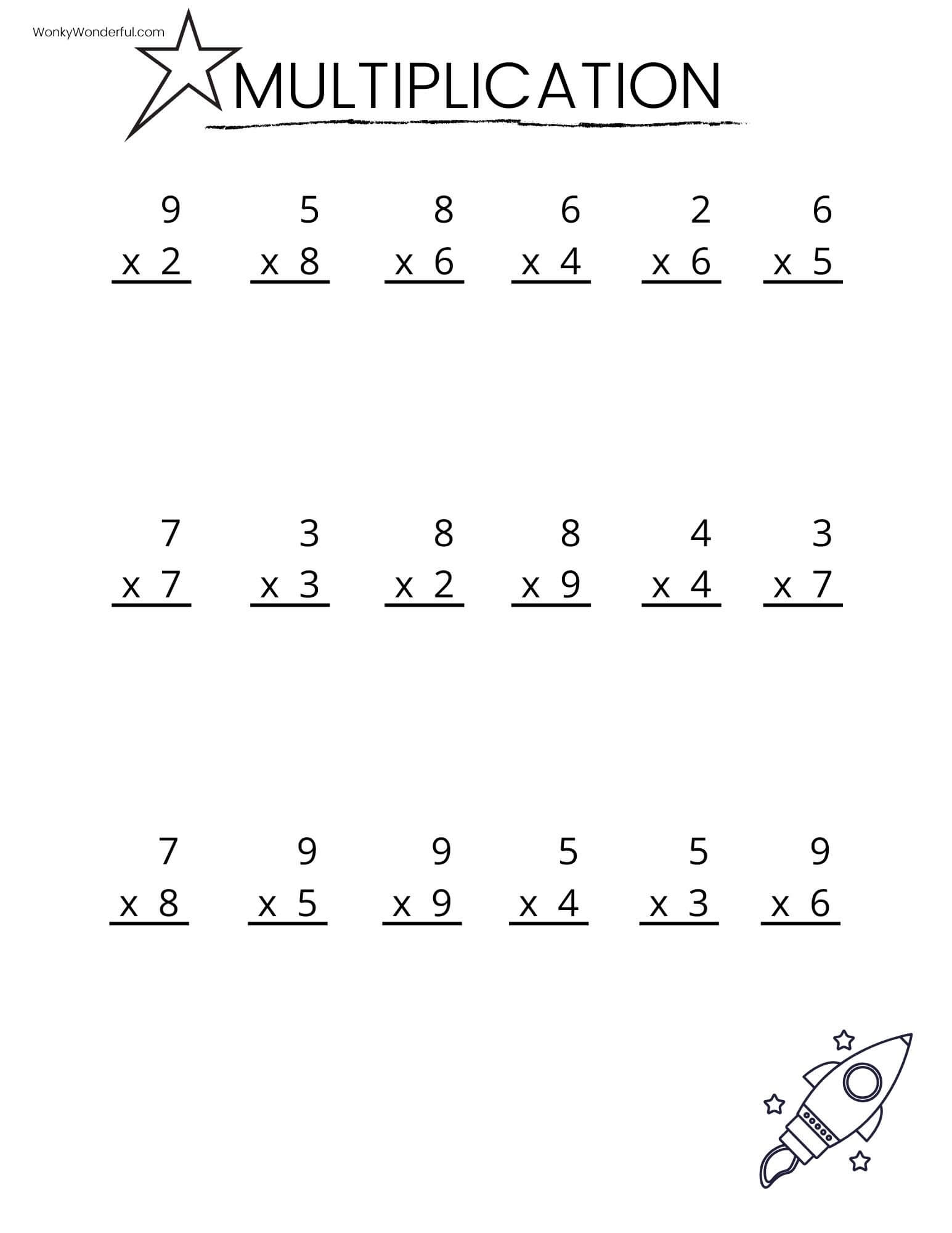 Multiplication Worksheets Free Printable
