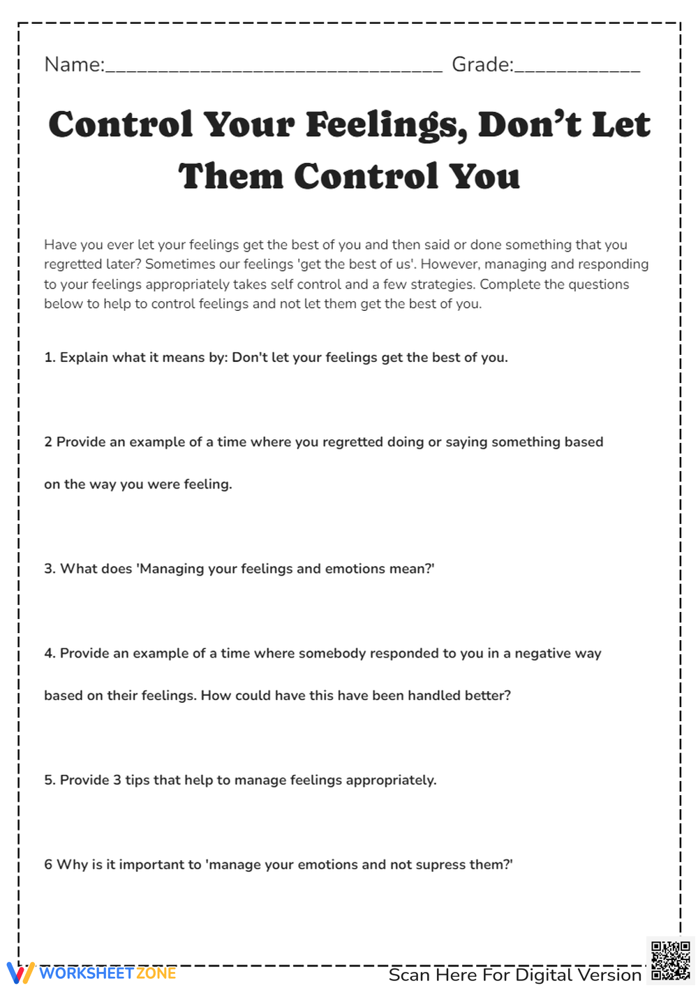 Free Printable Self Control Worksheets For All Ages Worksheets Library Free Printable Self Control Worksheets For All Ages Worksheets Library