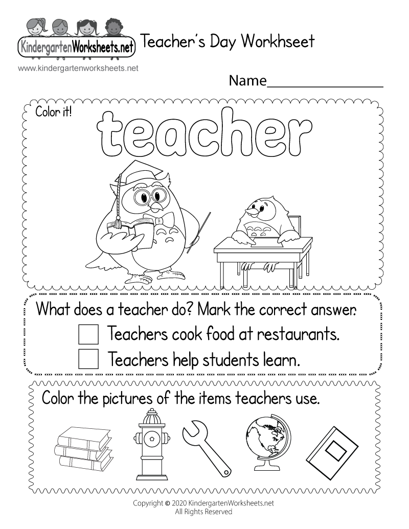 Free Printable Worksheets For Teachers