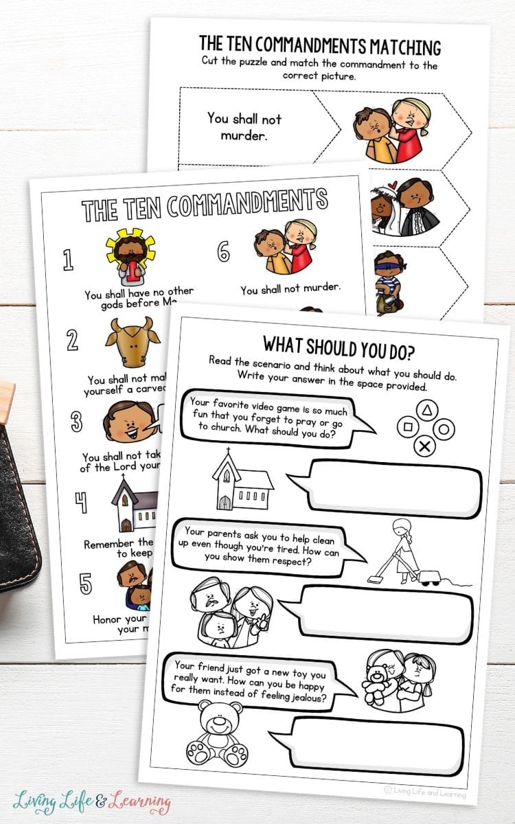 Free Printable 10 Commandments Printable Worksheets