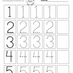 Free Printable Traceable Numbers Worksheet