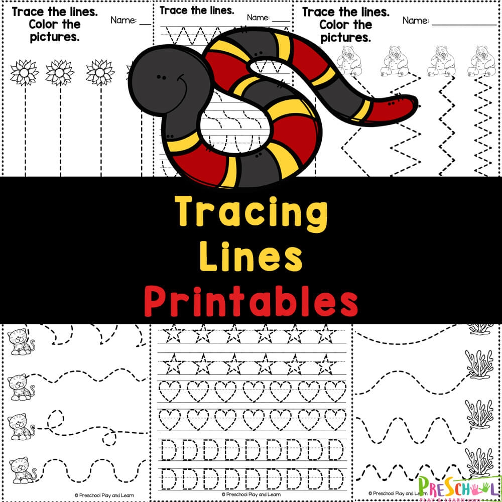 FREE Printable Tracing Lines Worksheets For Preschool And 3 Year Olds FREE Printable Tracing Lines Worksheets For Preschool And 3 Year Olds
