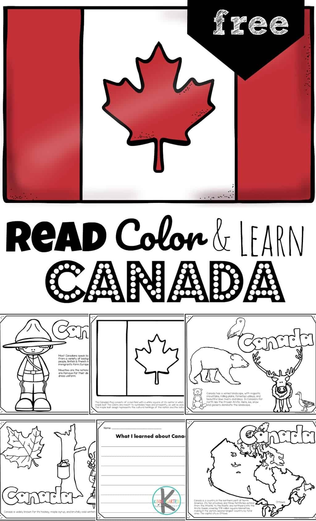 FREE Read Color And Learn About CANADA For Kids FREE Read Color And Learn About CANADA For Kids