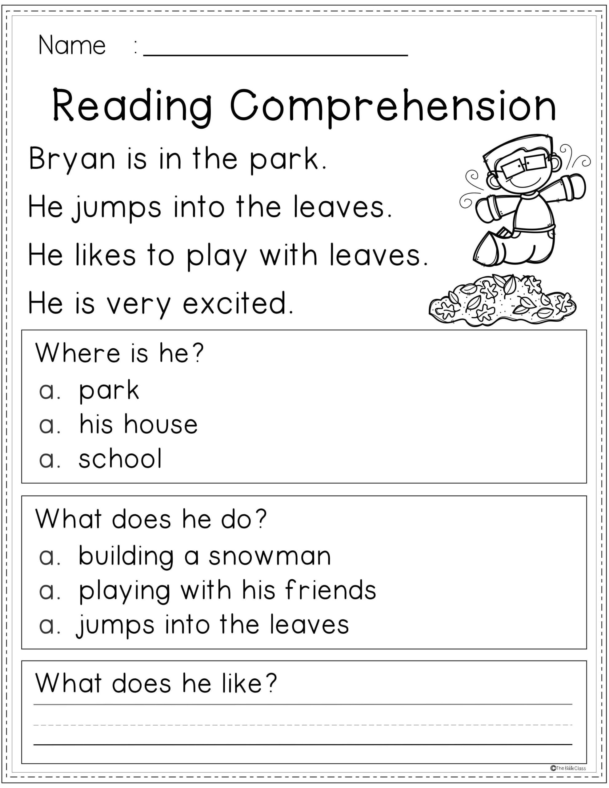 Free Reading Comprehension First Grade Reading Comprehension Worksheets Library Free Reading Comprehension First Grade Reading Comprehension Worksheets Library