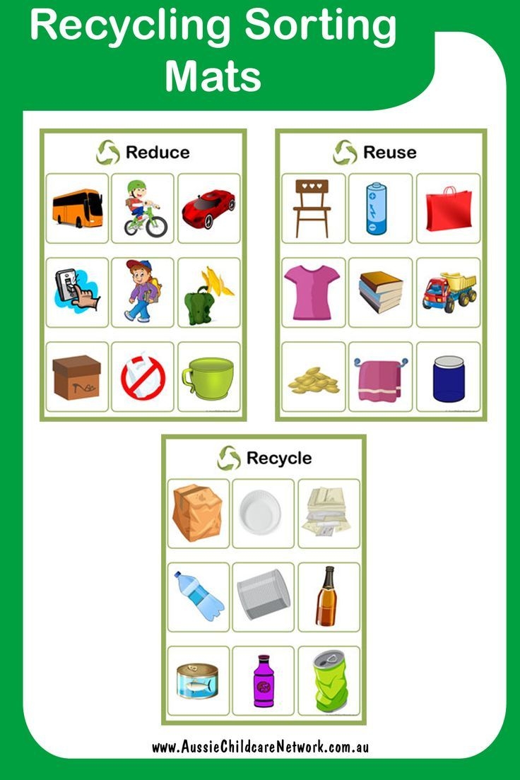 Printable Recycling Sorting Activity Worksheet