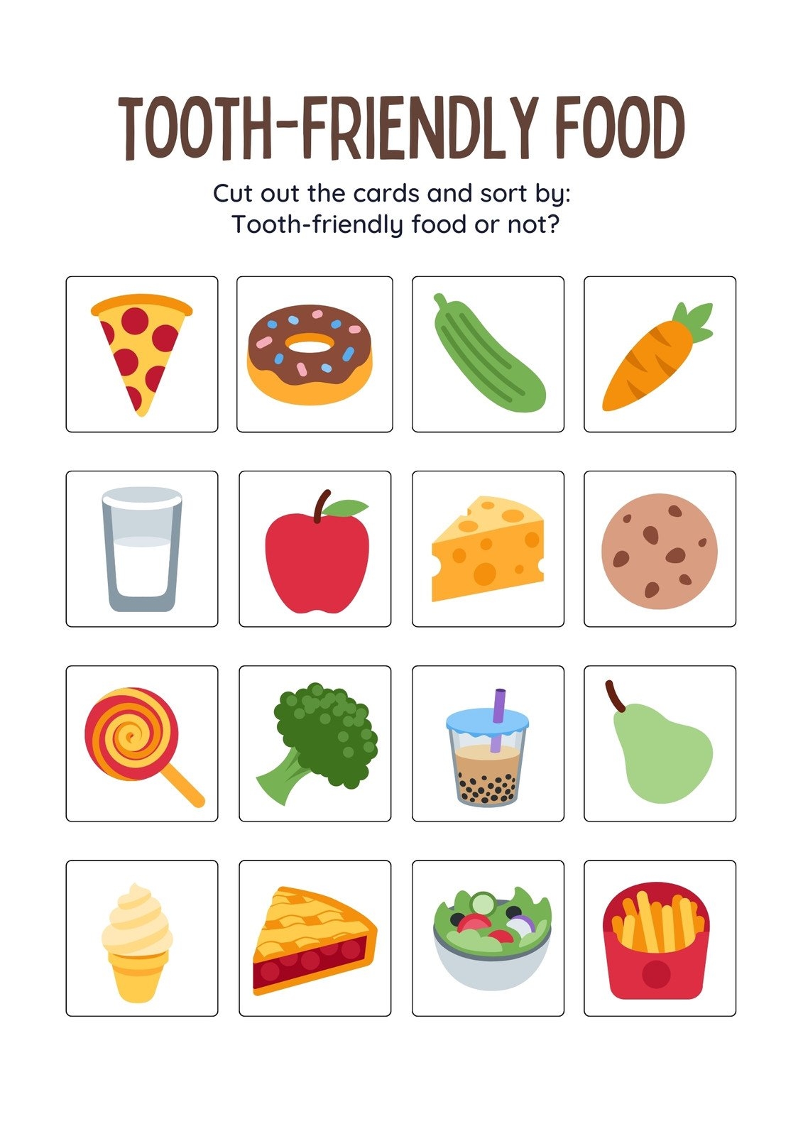 Free To Customize And Print Food Worksheet Templates Canva