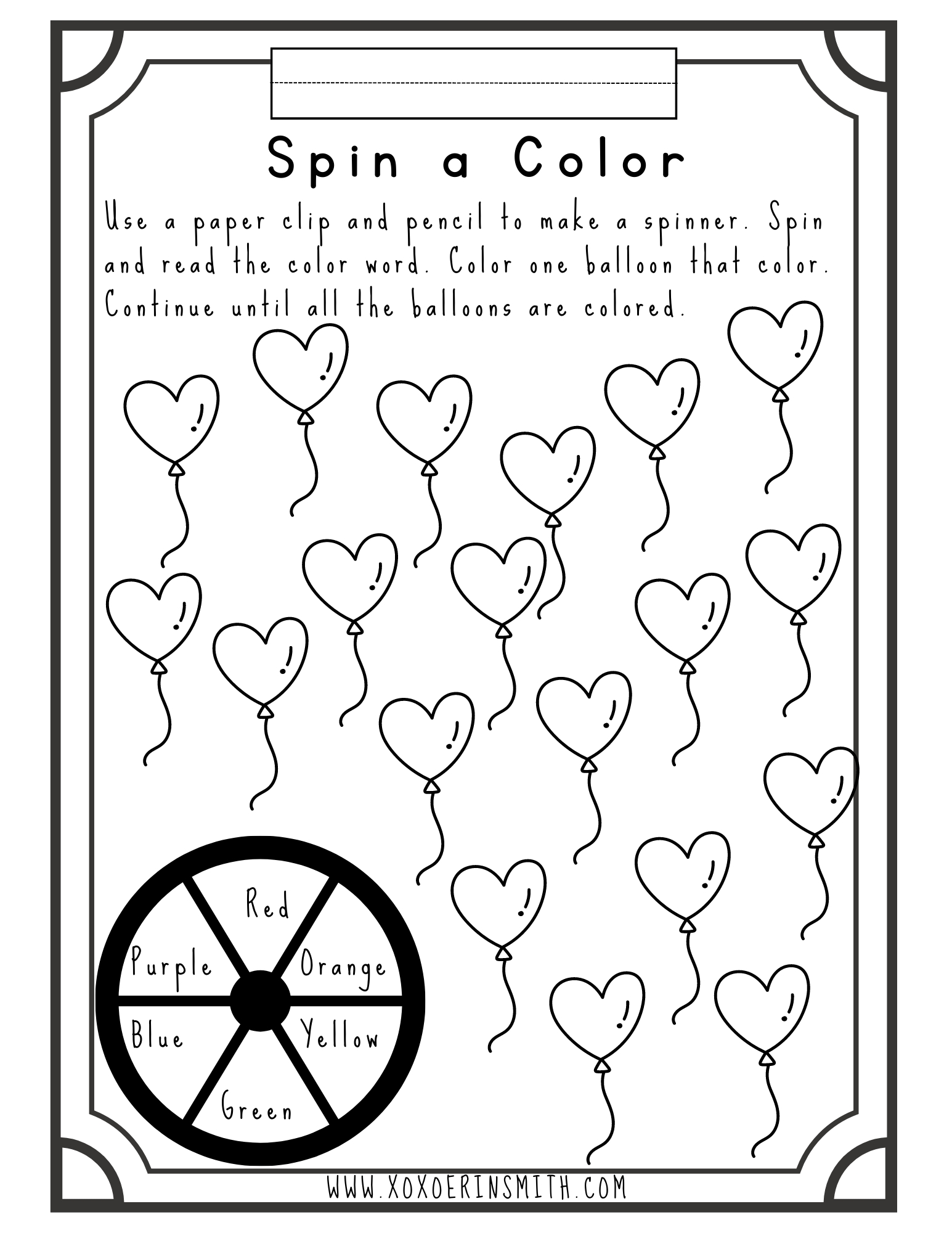 free printable valentine's day worksheets