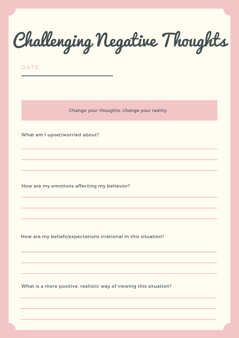 Free Worksheets For Mental Health Free Worksheets For Mental Health